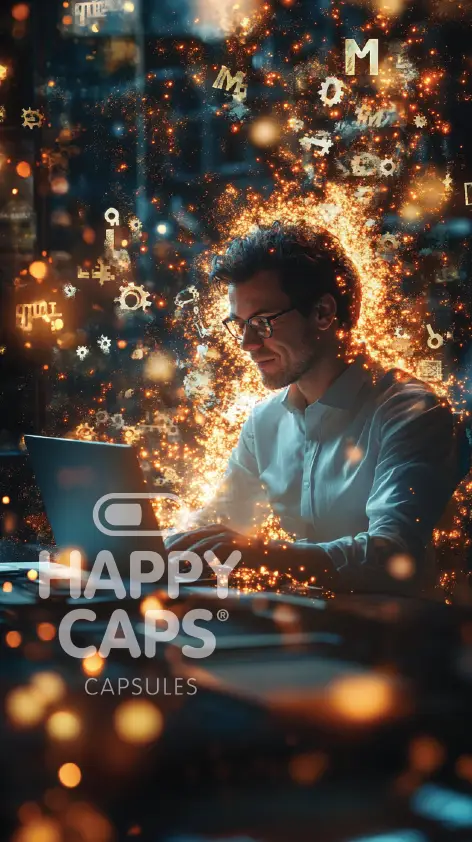 Stay sharp, think fast, and feel focused Happy Caps BRAIN-E