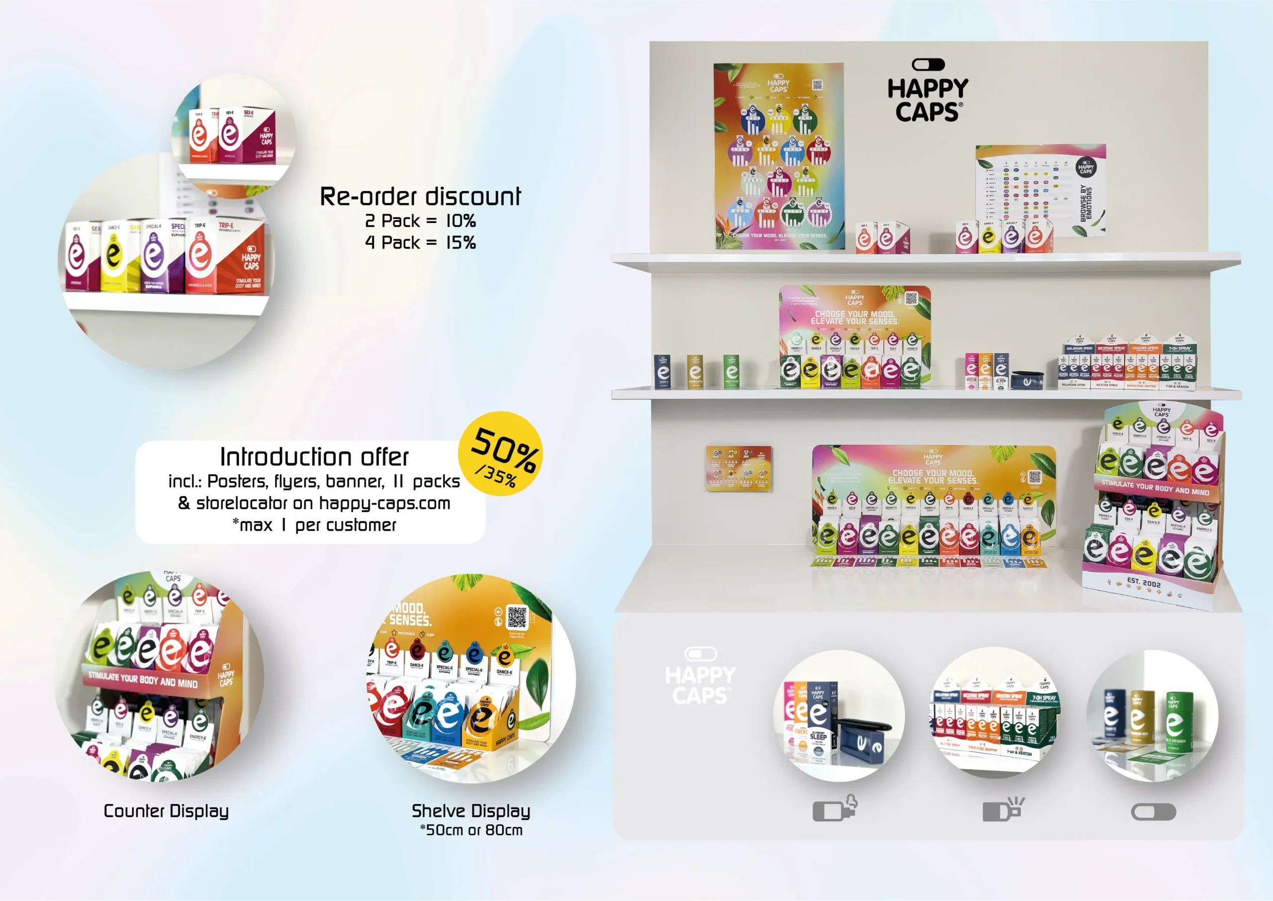 Happy CAPS SHOP PREZENTAČNÍ DISPLEJE POS