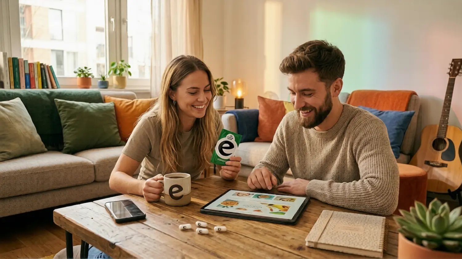 authentic Happy Caps product in a lifestyle buying scene